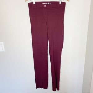Betabrand pants dark maroon medium tall